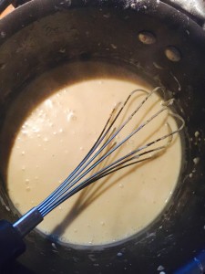 The white sauce