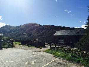 The Ben Nevis Inn basking in sunlight